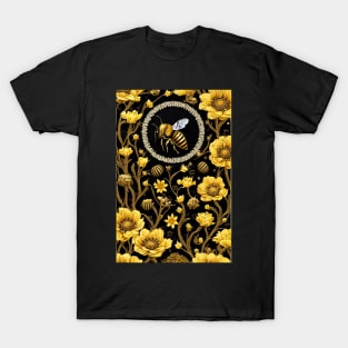 Honey Bee And Flowers T-Shirt